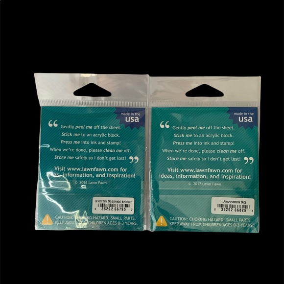 Lawn Fawn clear stamps Pumpkin spice Happy birthda - Picture 2 of 7